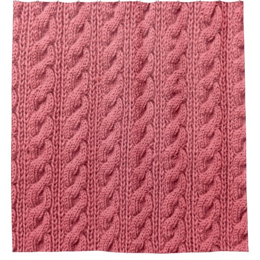 Nah-up der Muster der Pullover-Textur. Duschvorhang (Vorderseite)