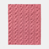 Nah-up der Muster der Pullover-Textur. Fleecedecke (Vorderseite)