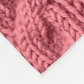 Nah-up der Muster der Pullover-Textur. Fleecedecke (Ecke)