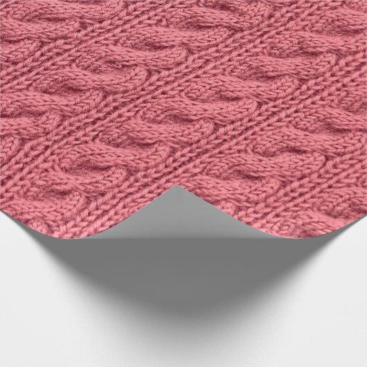 Nah-up der Muster der Pullover-Textur. Geschenkpapier (Ecke)