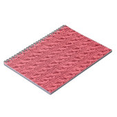 Nah-up der Muster der Pullover-Textur. Notizblock (Linke Seite)
