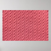 Nah-up der Muster der Pullover-Textur. Poster (Vorne)