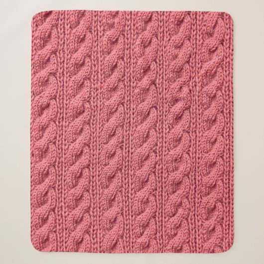 Nah-up der Muster der Pullover-Textur. Sherpadecke (Vorderseite)