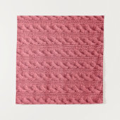 Nah-up der Muster der Pullover-Textur. Wandteppich (Vorderseite (Horizontal))