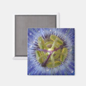 Nah-up der tönigen Leidenschaft Blume. Guthaben wi Magnet (Vorderseite/Rückseite)