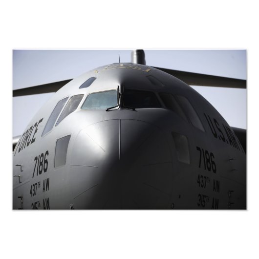 Nah-up der Vorderseite eines C-17-Globemaster III Fotodruck (Vorne)