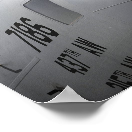 Nah-up der Vorderseite eines C-17-Globemaster III Poster (Ecke)