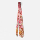 Nah-up Floral Fotografie Rosa Osterlilie Krawatte (Rückseite)