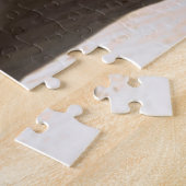 Nah-Up-Foto für niedliche Schwarz-Weiß-Welpen Puzzle (Seite)