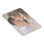 Nah-up-Foto Hochzeit speichern Sie das Datum Magnet (Rechte Seite)