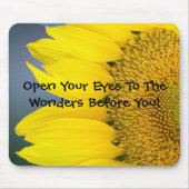 Nah-Up-Foto mit einer benutzerdefinierten Sonnenbl Mousepad (Vorne)