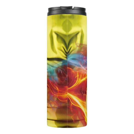 Nah-up Foto Soccer Player and Ball Thermosbecher (Rückseite)