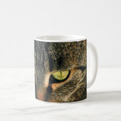 NAH-UP-FOTOGRAFIE DER GRAUTABBY-KATZE KAFFEETASSE (VorderseiteRechts)