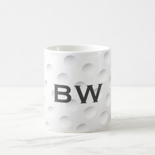 Nah Up Golf Monogramm Kaffeetasse