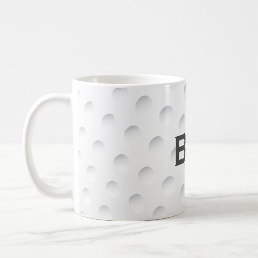 Nah Up Golf Monogramm Kaffeetasse (Links)