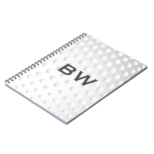 Nah Up Golf Monogramm Notizblock (Linke Seite)