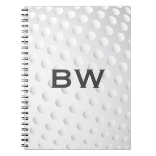 Nah Up Golf Monogramm Notizblock