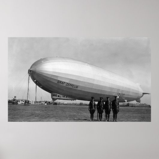 Nah-Up Graf Zeppelin Blimp View Poster (Vorne)