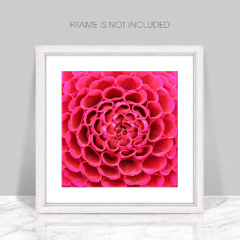 Nah-up Hot-Pink-Blume-Poster Poster