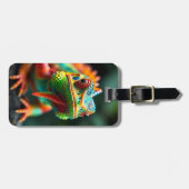 Nah-up-Iguana-Portrait Gepäckanhänger (Vorderseite horizontal)