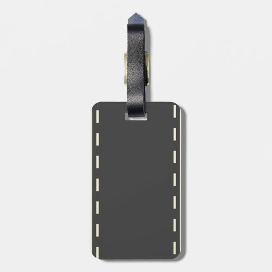 Nah-up-Iguana-Portrait Gepäckanhänger (Rückseite vertikal)