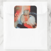 Nah-up Kiss 1988 Quadratischer Aufkleber (Tasche)