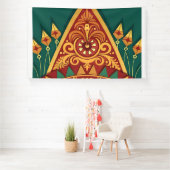 nah-up-of-komplizierte Designs nach dem Vorbild de Banner (Insitu)