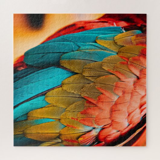 Nah Up Parrot Bird Feathers Puzzle (Horizontal)
