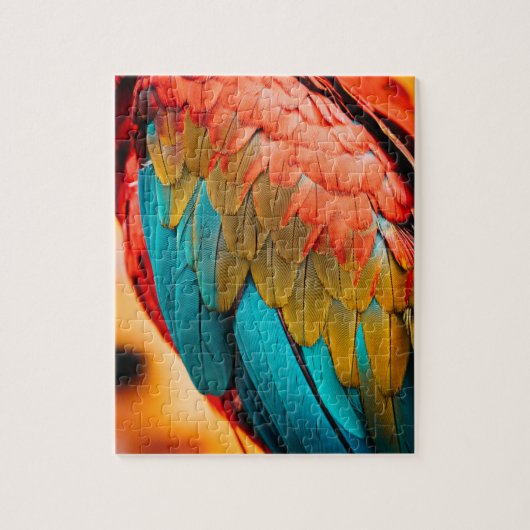 Nah Up Parrot Bird Feathers Puzzle (Vertikal)