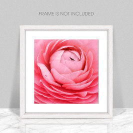 Nah-up-Pink-Blume-Poster Poster