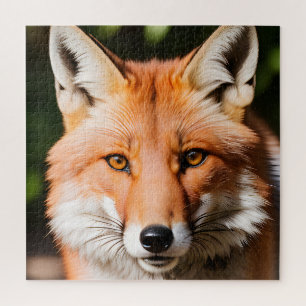 Nah-up Portrait eines Fuchs Puzzle