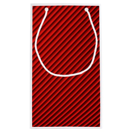 Nah-Up Red Textile Muster Geschenktasche Kleine Geschenktüte (Rückseite)