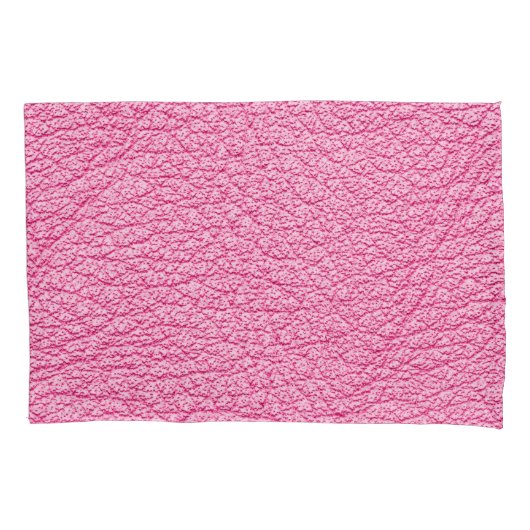 Nah-up rosa Leder, texturierter Hintergrund. Kissenbezug (Vorderseite)