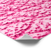 Nah-up rosa Leder, texturierter Hintergrund. Poster (Ecke)