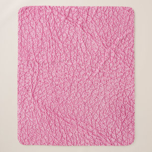 Nah-up rosa Leder, texturierter Hintergrund. Sherpadecke