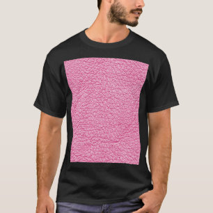 Nah-up rosa Leder, texturierter Hintergrund. T-Shirt