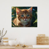 *~* Nah Up Tabby Kitty Cat 5:4 Feline Kitten Poster (Küche)