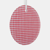 Nah-Up-Tablett mit roter Schachtel. Ornament Aus Glas (Vorderseite Rechts)