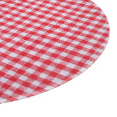 Nah-Up-Tablett mit roter Schachtel. Schneidebrett (Ecke)