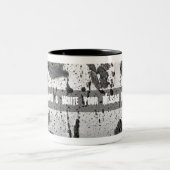 Nah-up Textur von weißem Bauch-Quaking Aspen Tree Zweifarbige Tasse (Mittel)