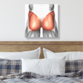 Nah-up View der menschlichen Blutmuskeln Leinwanddruck (Insitu (Schlafzimmer))