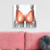 Nah-up View der menschlichen Blutmuskeln Leinwanddruck (Insitu (Wohnzimmer))