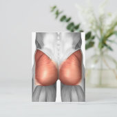 Nah-up View der menschlichen Blutmuskeln Postkarte (Stehend Vorderseite)