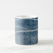 Nah-up von Denim Tuch. Kaffeetasse (Mittel)
