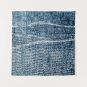 Nah-up von Denim Tuch. Wandteppich (Vorderseite)