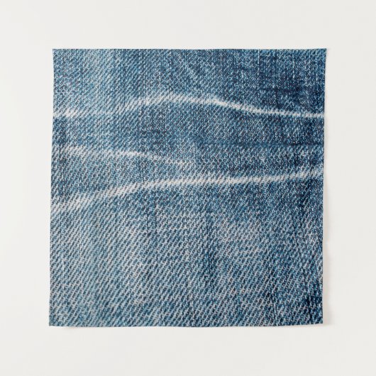 Nah-up von Denim Tuch. Wandteppich (Vorderseite)