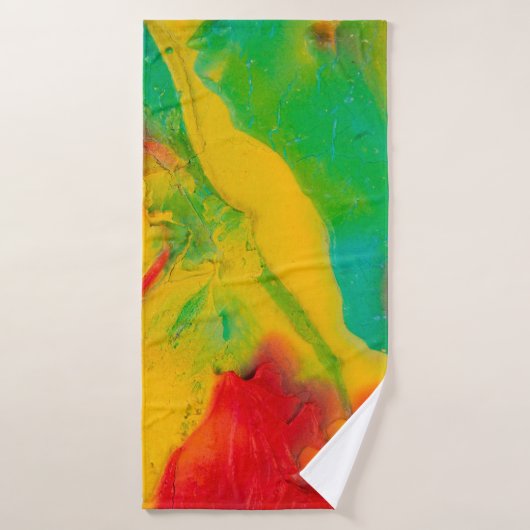 nah-upabstract-Striche mit mehrfarbiger Farbe, ar Badehandtuch (Badehandtuch)