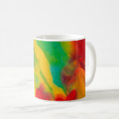 nah-upabstract-Striche mit mehrfarbiger Farbe, ar Kaffeetasse (VorderseiteRechts)