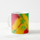 nah-upabstract-Striche mit mehrfarbiger Farbe, ar Kaffeetasse (Vorderseite Links)