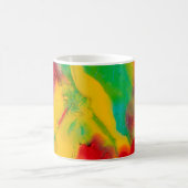 nah-upabstract-Striche mit mehrfarbiger Farbe, ar Kaffeetasse (Mittel)